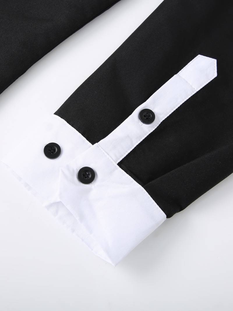 Anthony – camicia casual a contrasto con bottoni da uomo