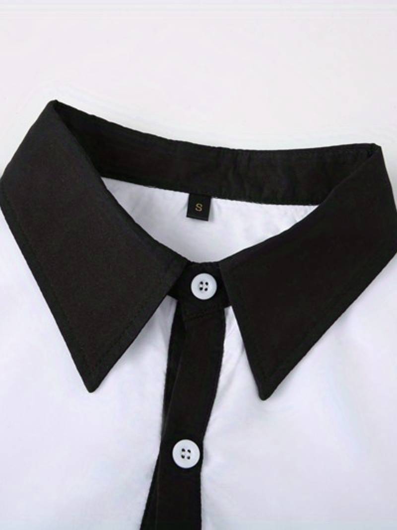 Anthony – camicia casual a contrasto con bottoni da uomo