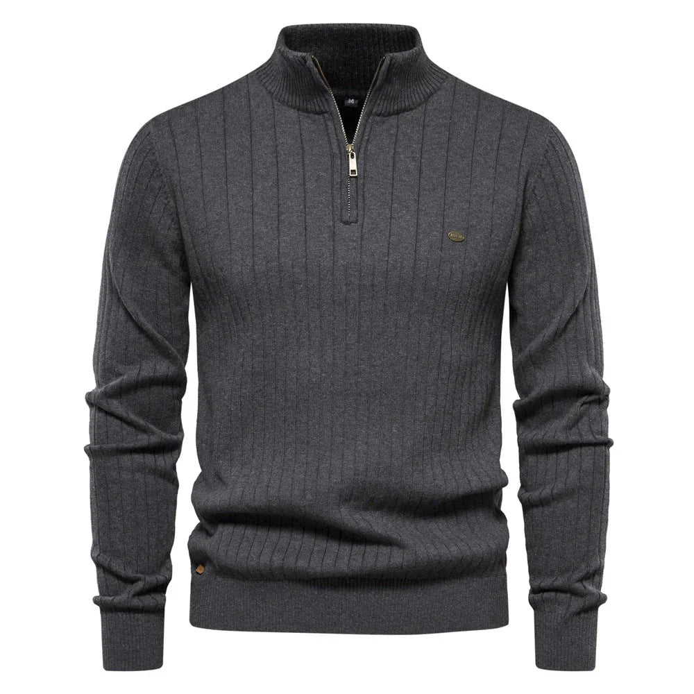 Nuovo maglione con zip autunnale da uomo - Aiopeson