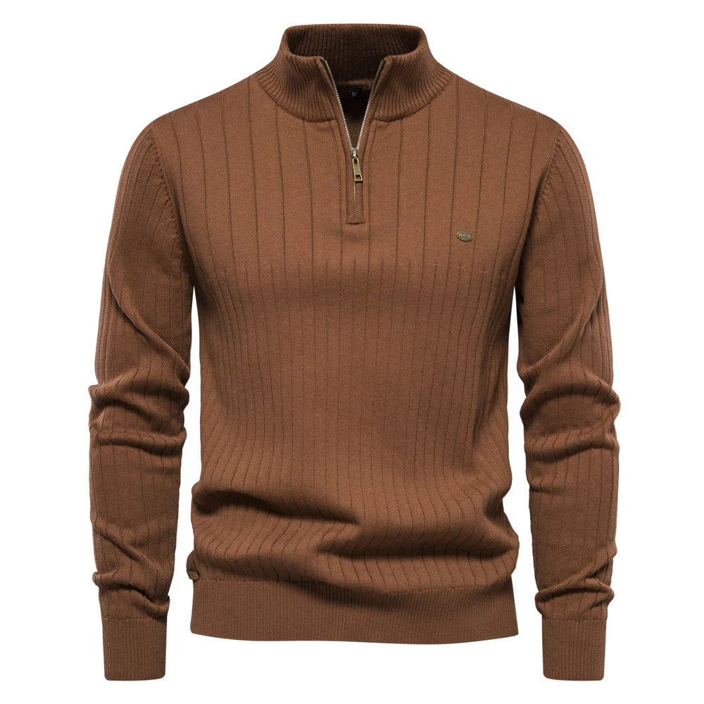 Nuovo maglione con zip autunnale da uomo - Aiopeson