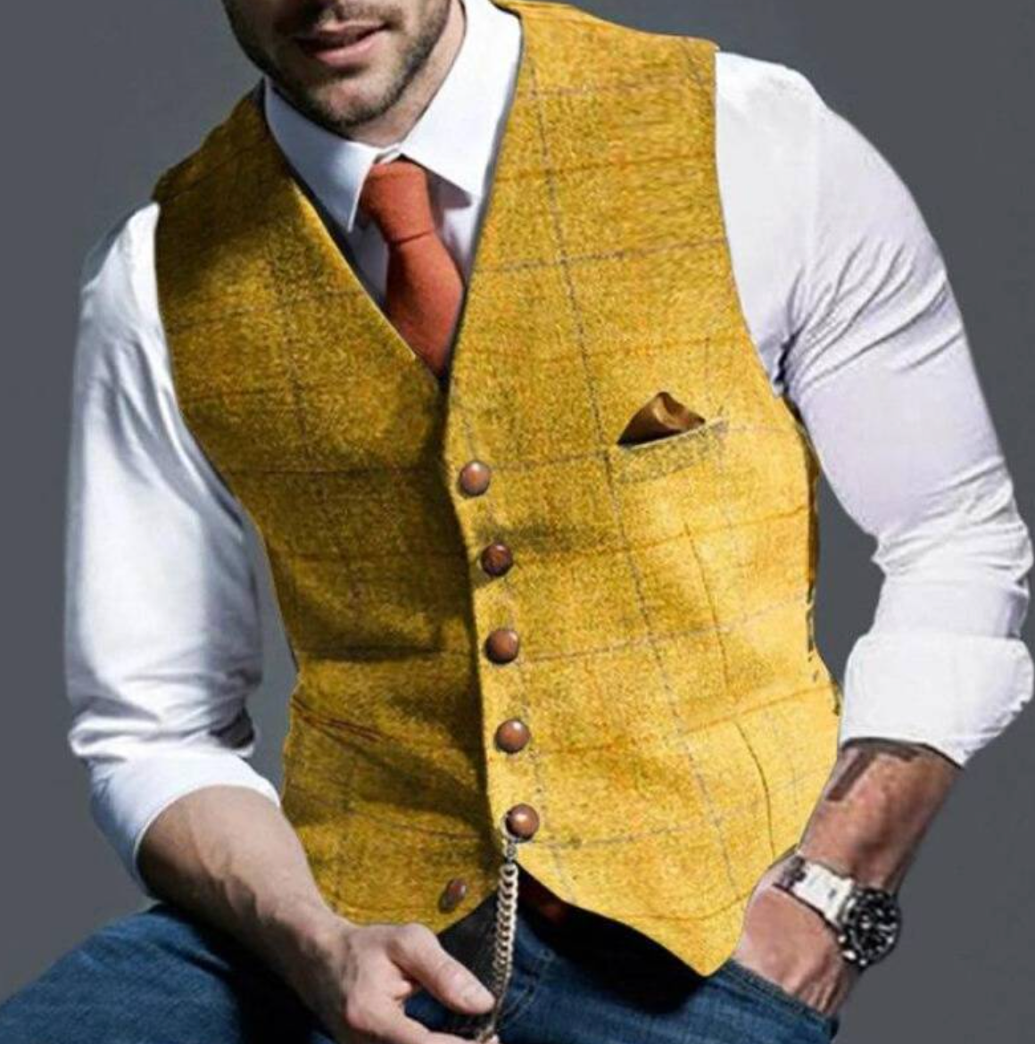 ZAYN - bellissimo gilet a quadri elegante