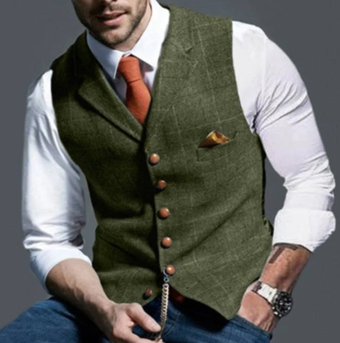 ZAYN - bellissimo gilet a quadri elegante