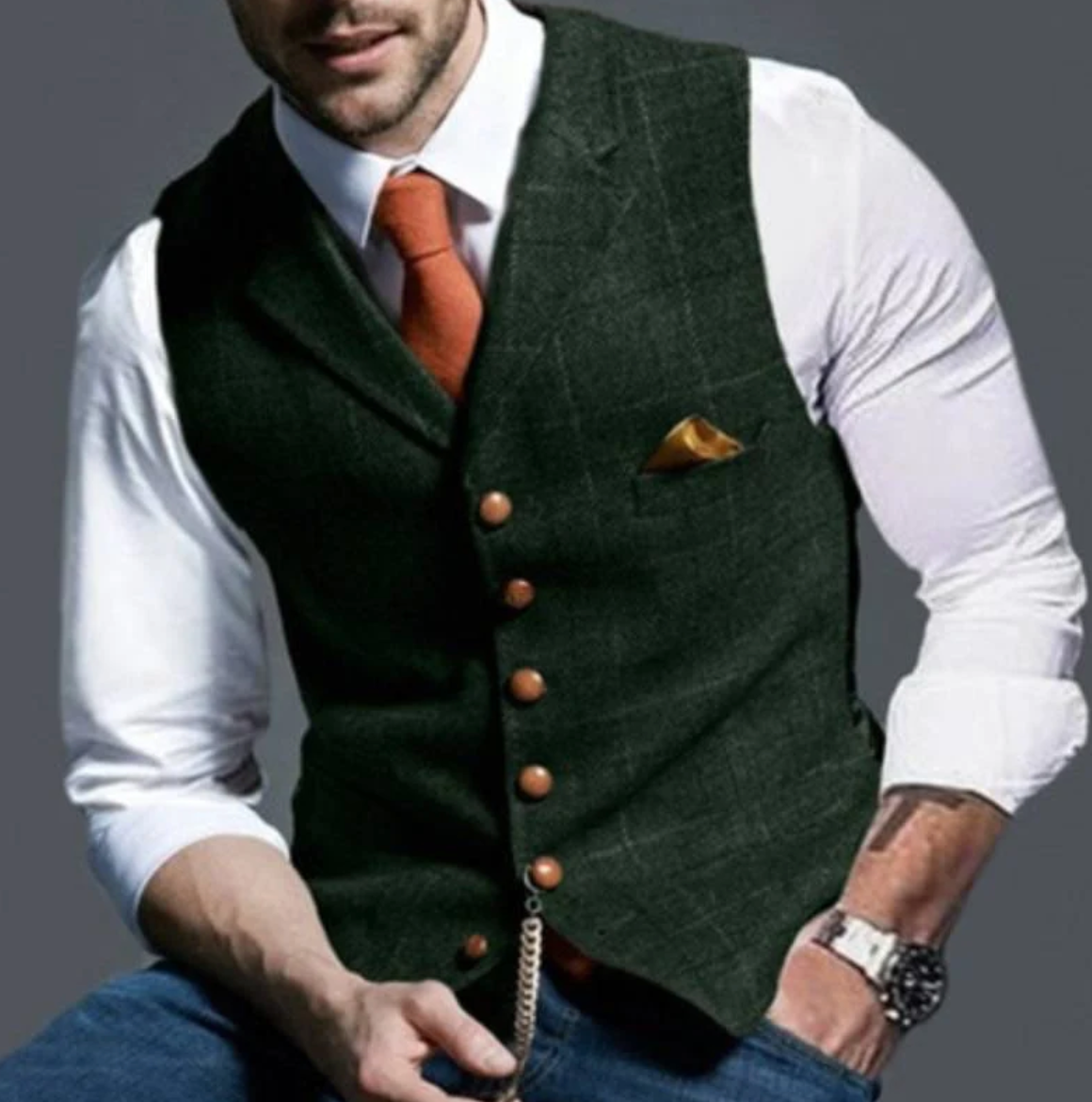 ZAYN - bellissimo gilet a quadri elegante
