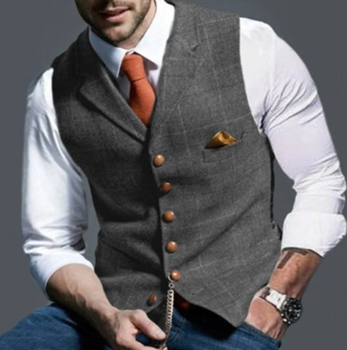 ZAYN - bellissimo gilet a quadri elegante