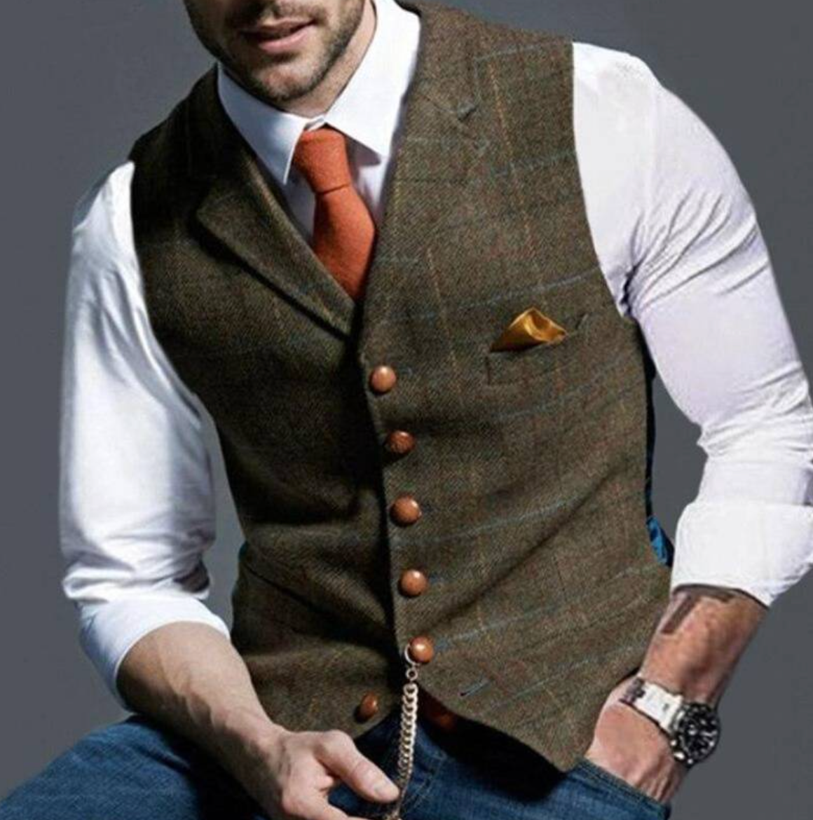 ZAYN - bellissimo gilet a quadri elegante