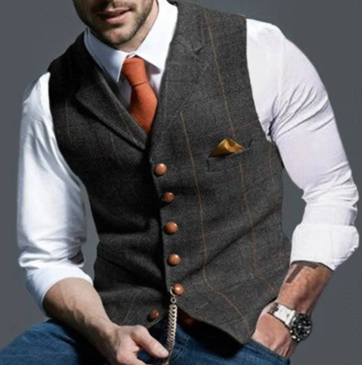 ZAYN - bellissimo gilet a quadri elegante