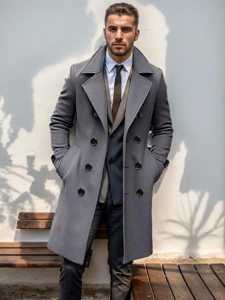 Cappotto di lana da uomo per l'autunno e l'inverno - Jansen