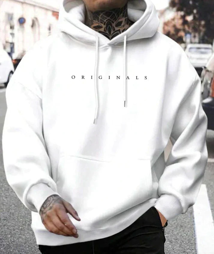 Weiß Kapuzenpullover Herren