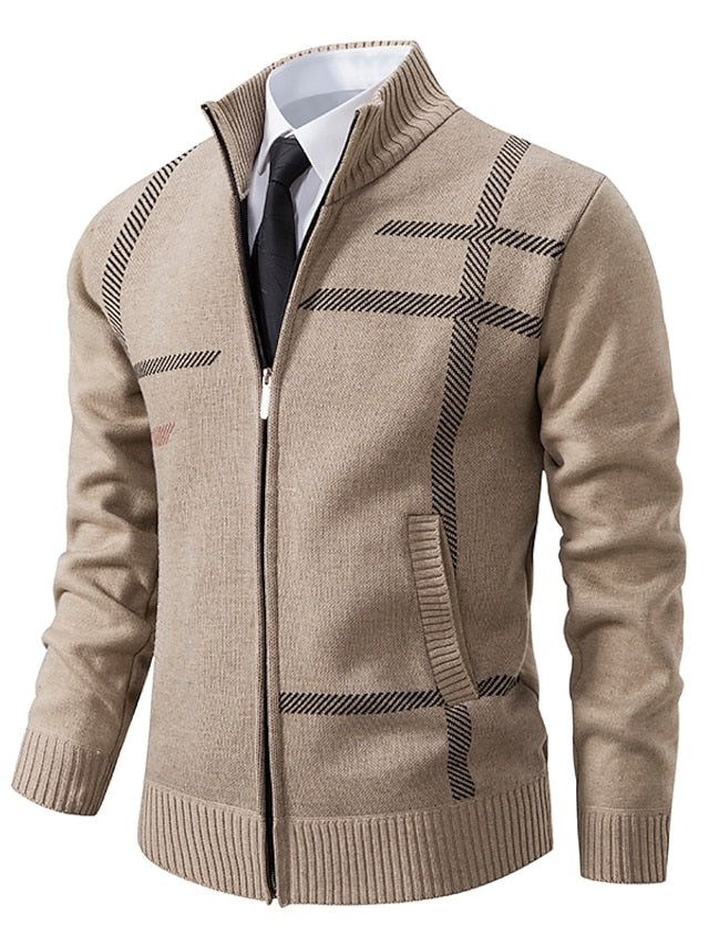 RALPH POLO - elegante maglione con cerniera da uomo (design italiano)
