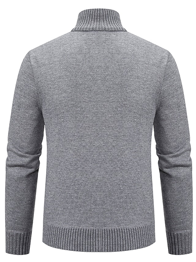 RALPH POLO - elegante maglione con cerniera da uomo (design italiano)