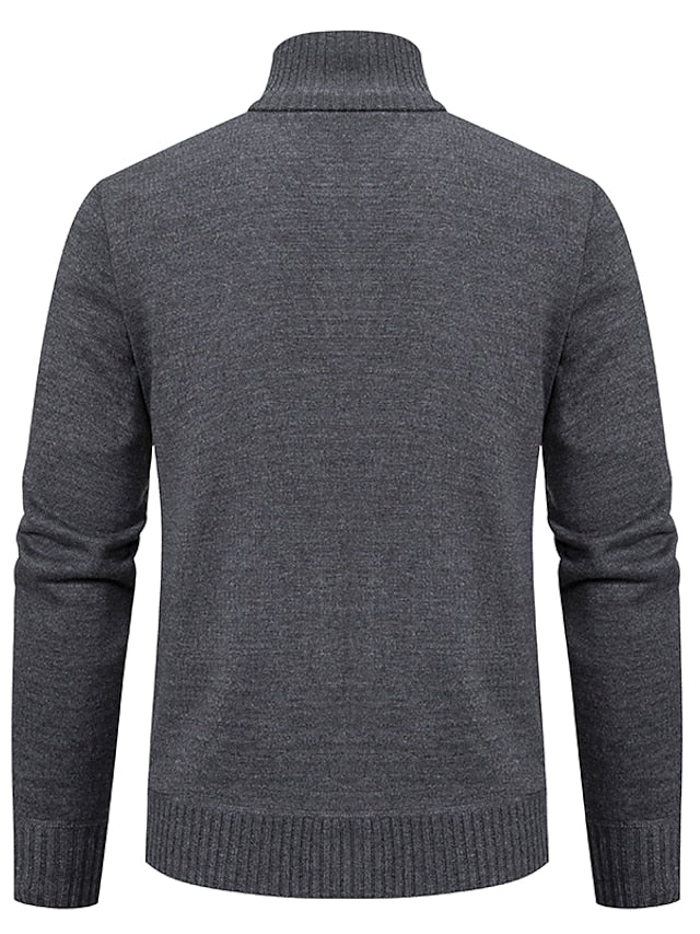 RALPH POLO - elegante maglione con cerniera da uomo (design italiano)