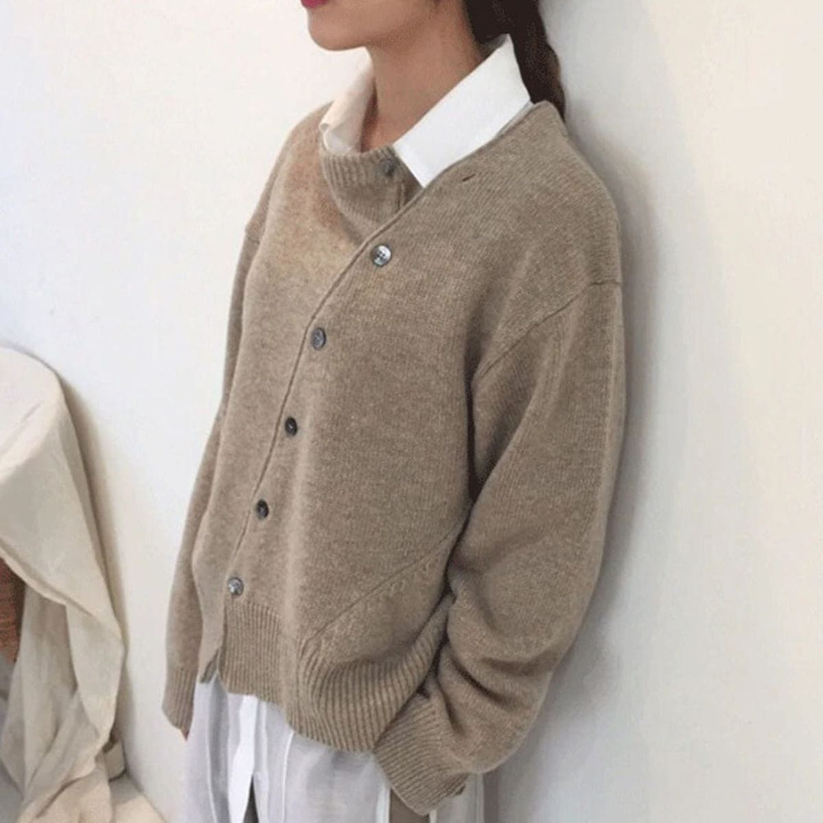 Mieke - cardigan avvolgente in morbido cashmere