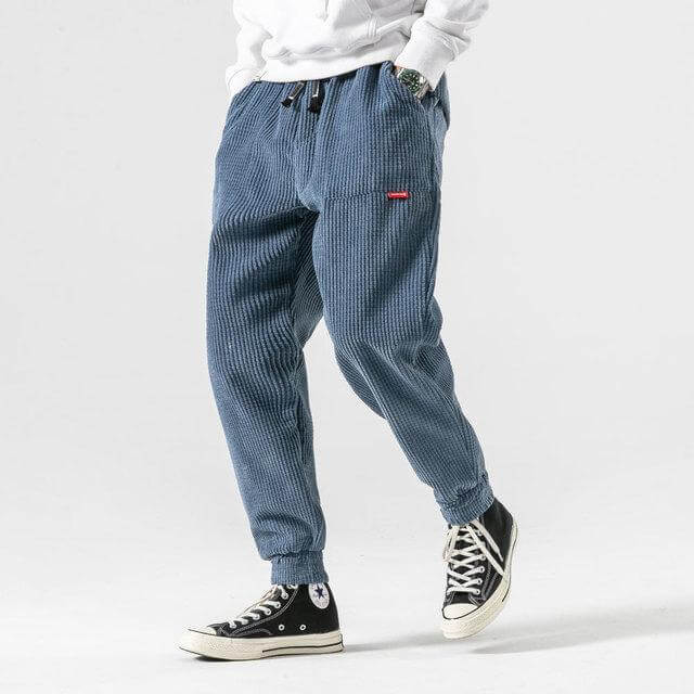 I pantaloni eleganti e unici realizzati in velluto a coste
