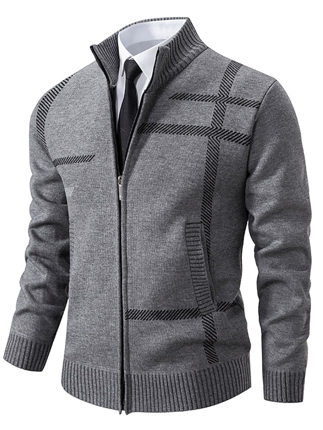 RALPH POLO - elegante maglione con cerniera da uomo (design italiano)