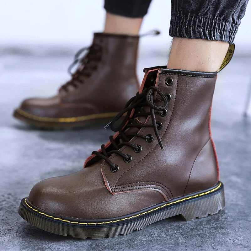 Stivali in pelle da uomo per l'inverno - Gust