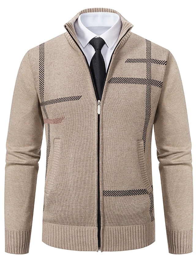 RALPH POLO - elegante maglione con cerniera da uomo (design italiano)