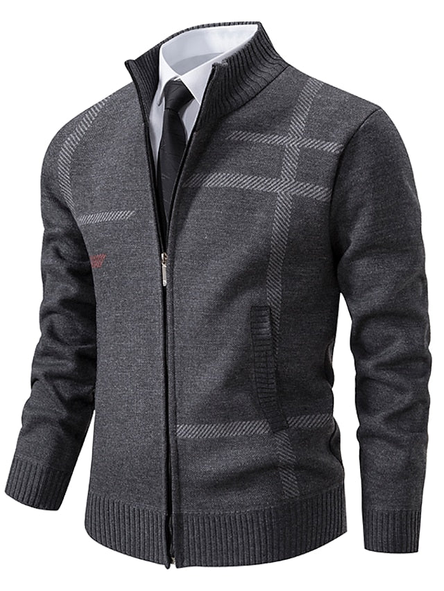 RALPH POLO - elegante maglione con cerniera da uomo (design italiano)