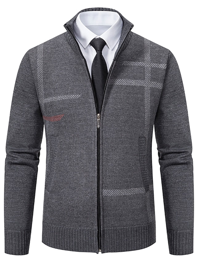 RALPH POLO - elegante maglione con cerniera da uomo (design italiano)