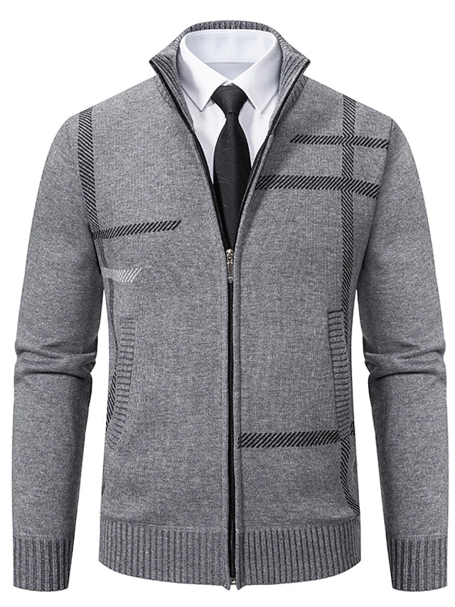 RALPH POLO - elegante maglione con cerniera da uomo (design italiano)